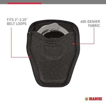 Bianchi Accumold 8034 Open Top Cuff Case for Standard Handcuffs