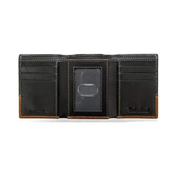 Timberland Leather Trifold Wallet for Men