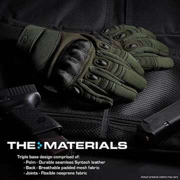Glove Station Combat Motorcycle Gloves for Outdoor Sports and Work