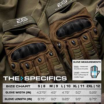 Glove Station Combat Motorcycle Gloves for Outdoor Sports and Work