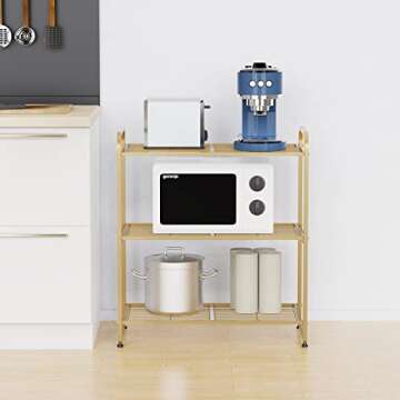 3-Tier Stackable Wire Shelving Unit for Maximum Storage