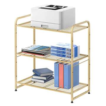 3-Tier Stackable Wire Shelving Unit for Maximum Storage