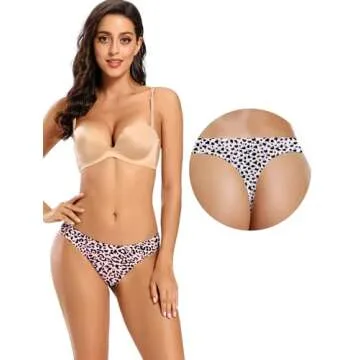 Voenxe Seamless Thongs for Women - 5 Pack Comfort