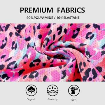 voenxe Seamless Thongs for Women No Show Thong Underwear Women 5-10 Pack (G-5 Pack Leopard Print, Medium)