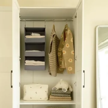 GRANNY SAYS 3-Shelf Hanging Organizer for Closets & RVs