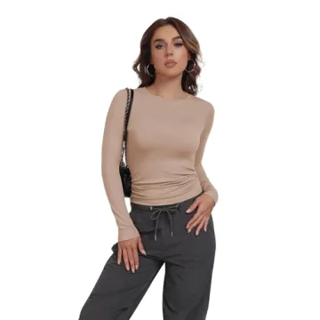 MLYENX 3 Pack Womens Long Sleeve Shirts - Versatile Y2K Fashion Essential