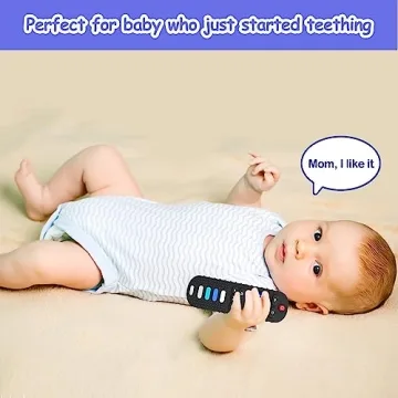 ROBBEAR Baby Teething Toy Silicone Remote Chew Toy