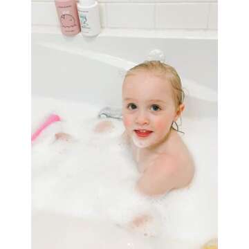 Dabble & Dollop Coconut + Vanilla Body Wash & Shampoo - 3 in 1 Natural Bubble Bath for Kids, USA-Made, Paraben & Sulfate Free, Vegan, Gluten-Free, Tear-Free (Pack of 2)