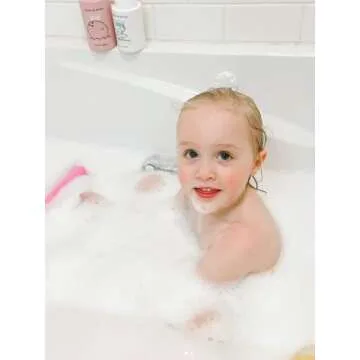 Dabble & Dollop Coconut + Vanilla Body Wash & Shampoo - 3 in 1 Natural Bubble Bath for Kids, USA-Made, Paraben & Sulfate Free, Vegan, Gluten-Free, Tear-Free (Pack of 2)