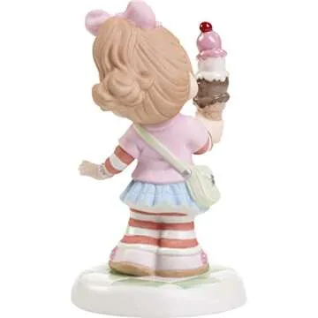 Precious Moments 193016 Grandma You're The Sweetest Girl with Ice Cream Cone Bisque Porcelain Figuri...