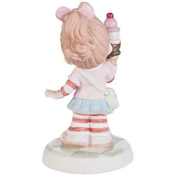 Precious Moments 193016 Grandma You're The Sweetest Girl with Ice Cream Cone Bisque Porcelain Figurine