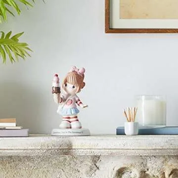 Precious Moments 193016 Grandma You're The Sweetest Girl with Ice Cream Cone Bisque Porcelain Figurine