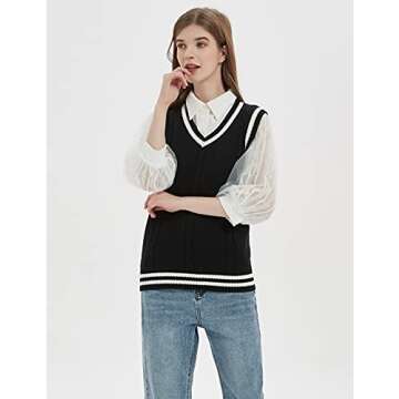 Stylish Gihuo Women's V Neck Sweater Vest for All Occasions
