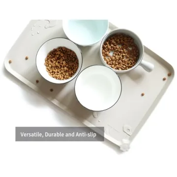 Waterproof Non-Slip Silicone Pet Food Mat for Dogs Cats