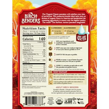 Birch Benders Pancake Mix - Organic & Easy Fluffy Breakfasts