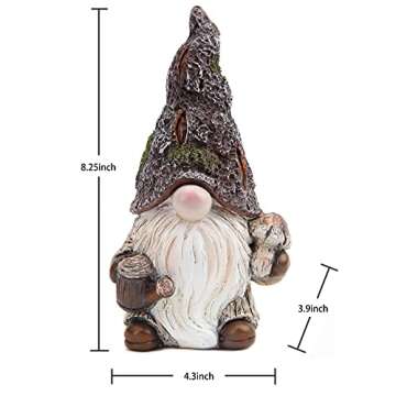 Leekung Garden Gnomes Statue Garden Decor,Outdoor Gnomes Garden Decorations,Indoor gnome Figurine Wo...