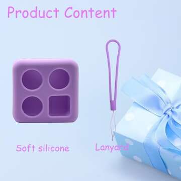 Silicone Cover for Yoto Mini Player, Protective Sleeve Case Compatible with Audio Music Player (Purple)