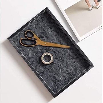 Gnirue Elegant Marble Tray for Kitchen and Home Decor