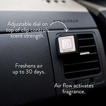 Bridgewater Candle Auto Vent Clip 3 Pack Long Lasting Car Air Freshener-Sweet Grace
