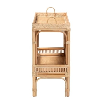 Bohemian Rattan Console Table for Stylish Storage Solutions