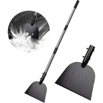 Walensee 54" Flat Snow Shovel & Ice Scraper