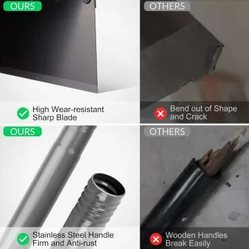 Walensee 54" Flat Snow Shovel & Ice Scraper