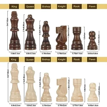 Magnetic Wooden Chess Set - Portable 15" Travel Board