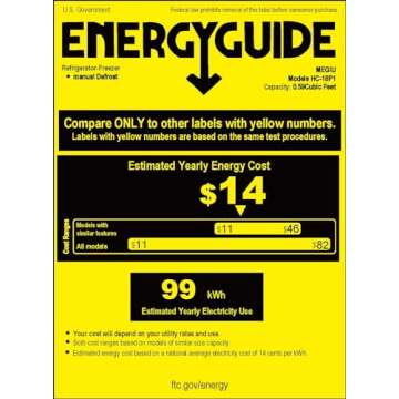 Megiu 12V Portable Car Refrigerator Cooler 19 Quart