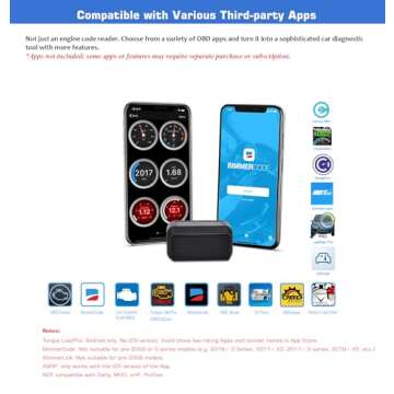 Veepeak OBDCheck BLE Bluetooth OBD II Scanner Auto Diagnostic Scan Tool for iOS & Android, Bluetooth...