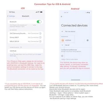 Veepeak OBDCheck BLE Bluetooth OBD II Scanner for iOS & Android