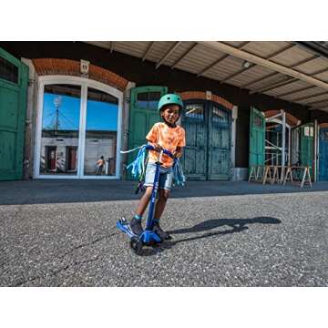 Micro Kickboard - Maxi Deluxe LED 3-Wheeled, Lean-to-Steer, Swiss-Designed Micro Scooter for Kids with LED Light-up Wheels, Ages 5-12