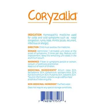 Boiron Coryzalia Cold for Kids - Natural Relief for Colds