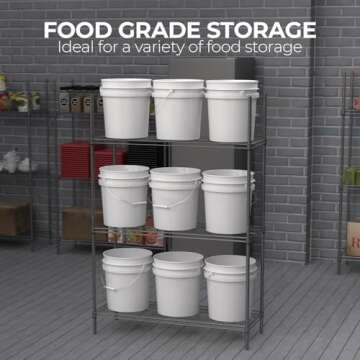 3.5-Gallon Multi-Use Bucket Pail with Lid - Food Grade