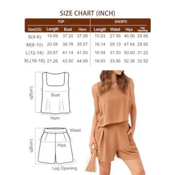 AUTOMET Womens Summer 2 Piece Outfits Vacation Casual Trendy Shorts Matching Sets Sleeveless Casual Linen Outfits 2024 Navy S