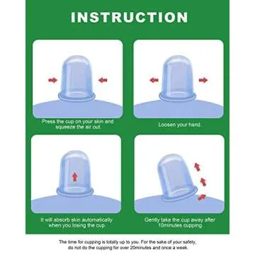 Silicone Cupping Therapy Sets, Anti Cellulite Cup Massager - Vacuum Suction Cup for Cellulite Treatment - Amazing Cellulite Remover