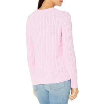 Fisherman Cable Long-Sleeve Crewneck Sweater