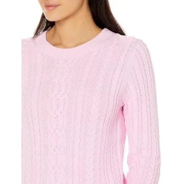 Fisherman Cable Long-Sleeve Crewneck Sweater