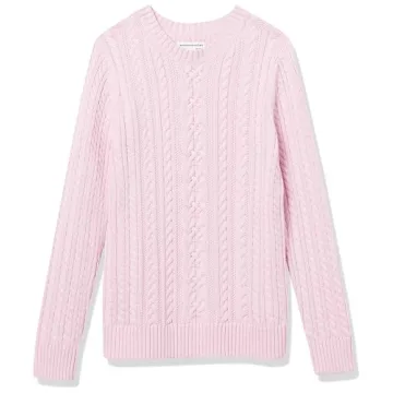 Fisherman Cable Long-Sleeve Crewneck Sweater