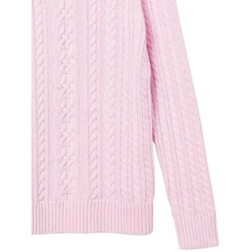 Fisherman Cable Long-Sleeve Crewneck Sweater