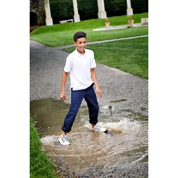 French Toast Boys Short Sleeve Polo for School or Play