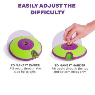 Outward Hound by Nina Ottosson Dog Treat Maze Dog Puzzle Enrichment Toy, Level 2 Intermediate, Green