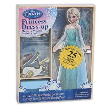Bendon Frozen Elsa 25-Piece Magnetic Doll Playset