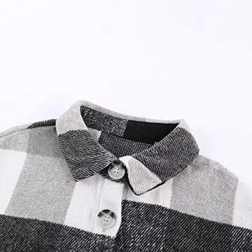 PRETTYGARDEN Plaid Shacket Jacket for Women - Chic & Comfortable