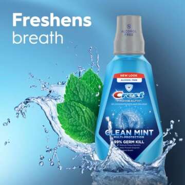 Crest Pro-Health Mint Mouthwash for Fresh Breath & Gum Health