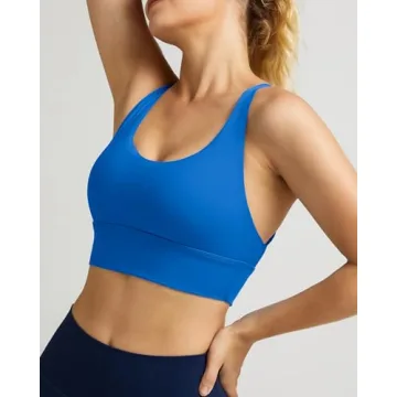 Strappy Longline Sports Bra for Stylish Workout Comfort
