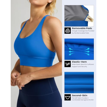 Strappy Longline Sports Bra for Stylish Workout Comfort