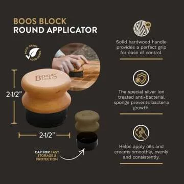 John Boos 3Pc Wood Cutting Board Care Set - Mystery Oil, Board Cream, Applicator