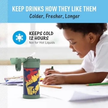 THERMOS Funtainer 12oz Water Bottle for Kids - Dinosaur Design