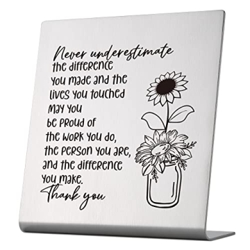 Thank You Gift for Women, Coworker, Friends, Teacher, Retirement Gifts for Coworker, Women, Desk Tab...
