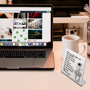 Thank You Gift for Women, Coworker, Friends, Teacher, Retirement Gifts for Coworker, Women, Desk Table Shelf Sign Decor, Inspirational Office Gift for Colleague Leaving Job